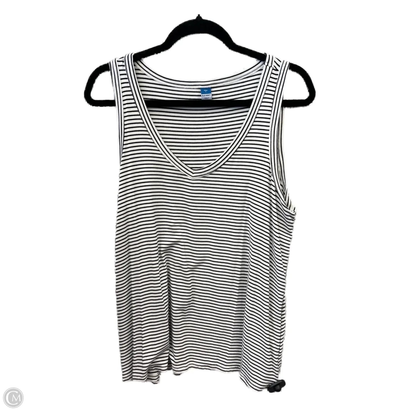 Top Sleeveless By Old Navy In Striped Pattern, Size: L