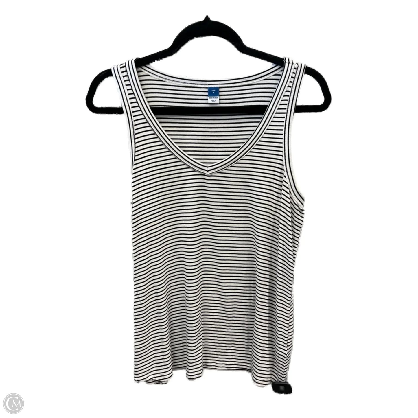 Top Sleeveless By Old Navy In Striped Pattern, Size: M