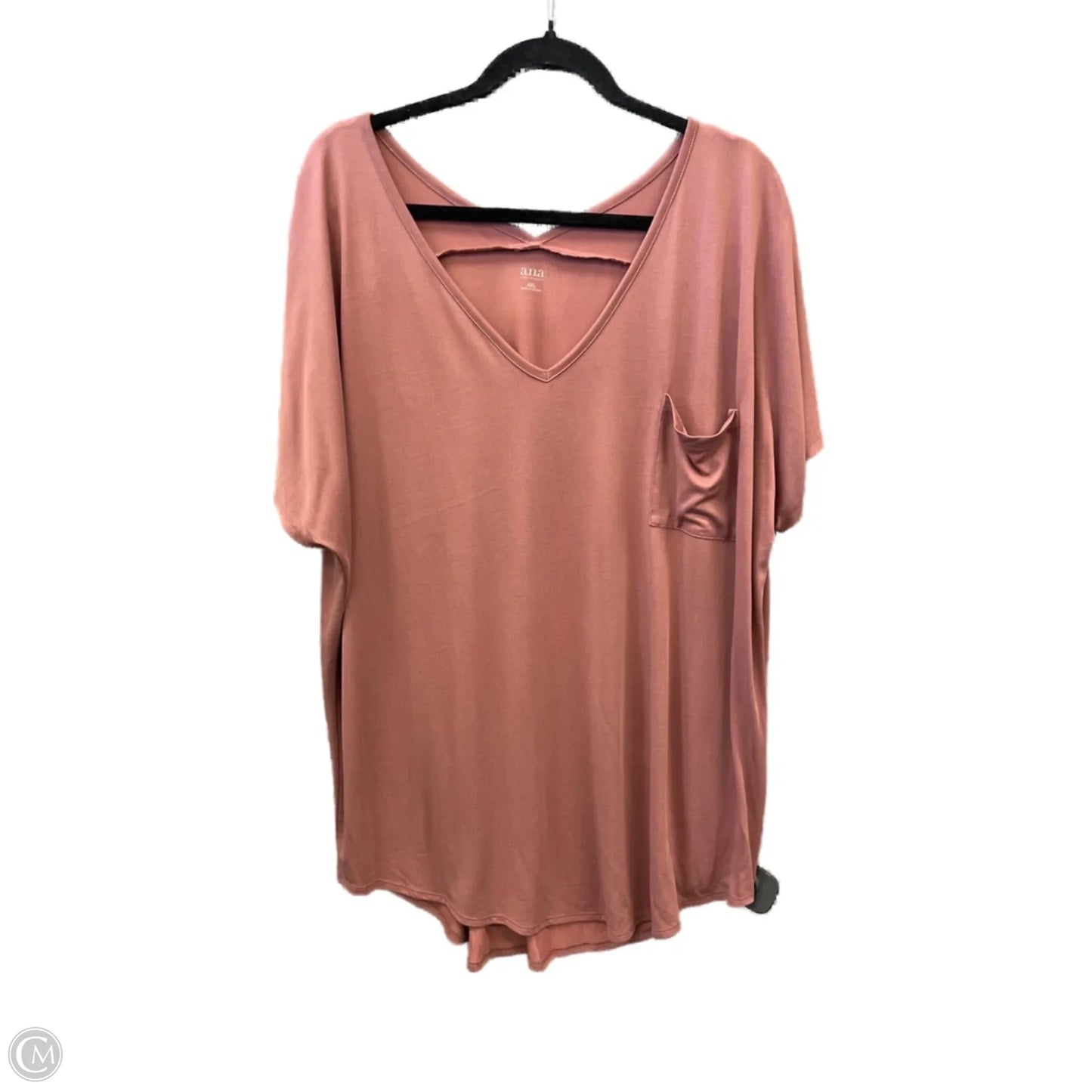 Top Short Sleeve By Ana In Pink, Size: Xxl