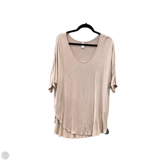Top Short Sleeve Basic By Old Navy In Pink, Size: Xxl