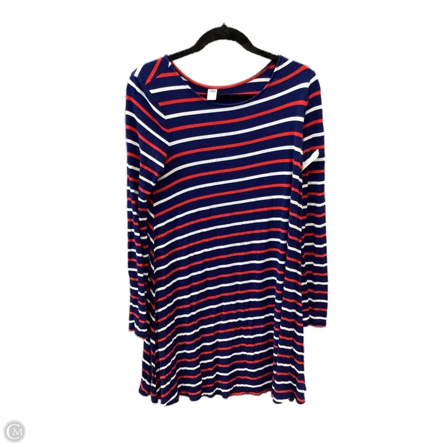 Dress Casual Midi By Old Navy In Striped Pattern, Size: S