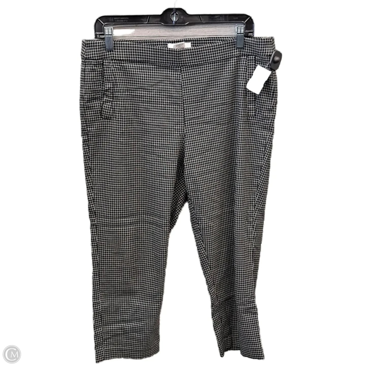 Pants Cropped By Elle In Plaid Pattern, Size: 12