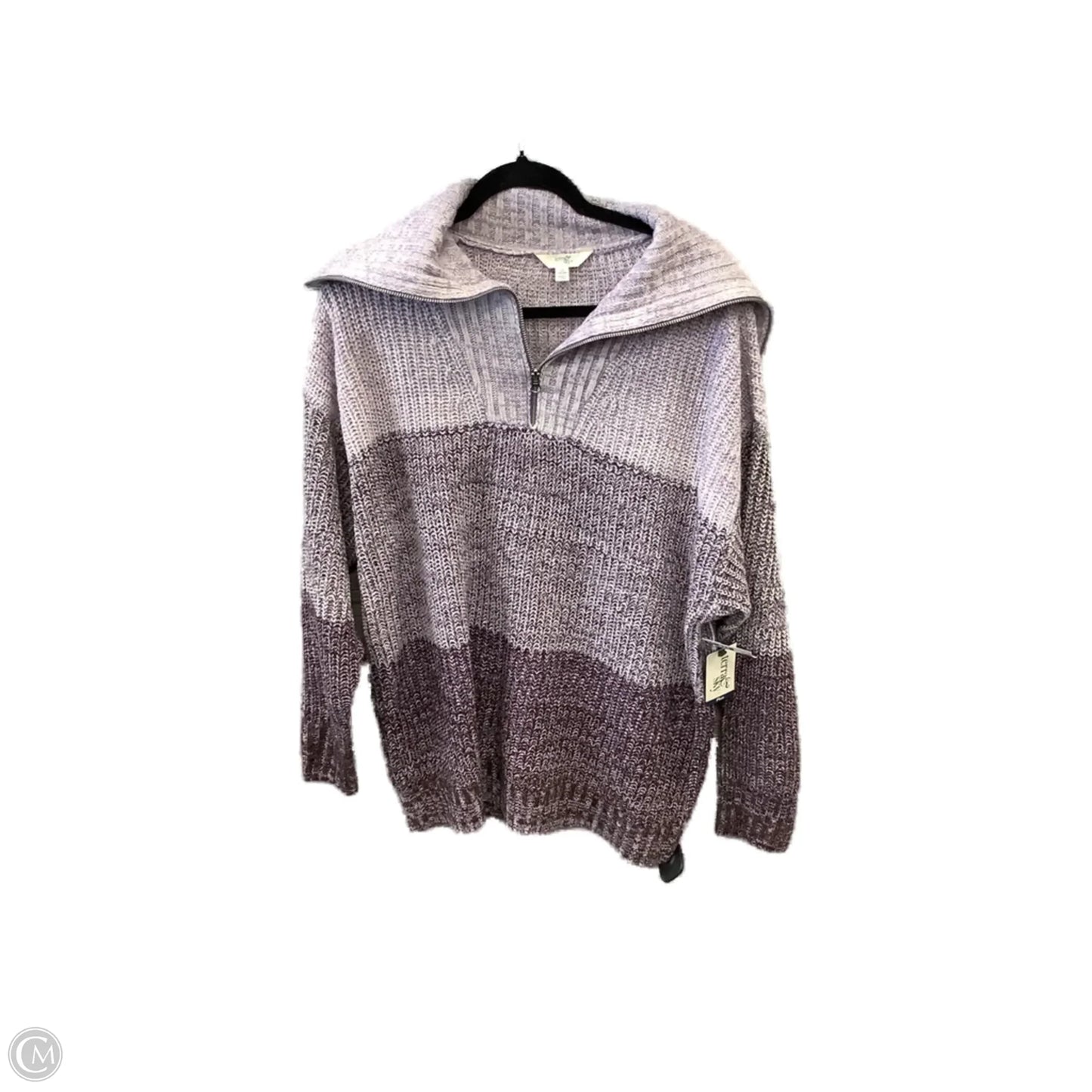 Sweater By Terra & Sky In Purple, Size: 1x