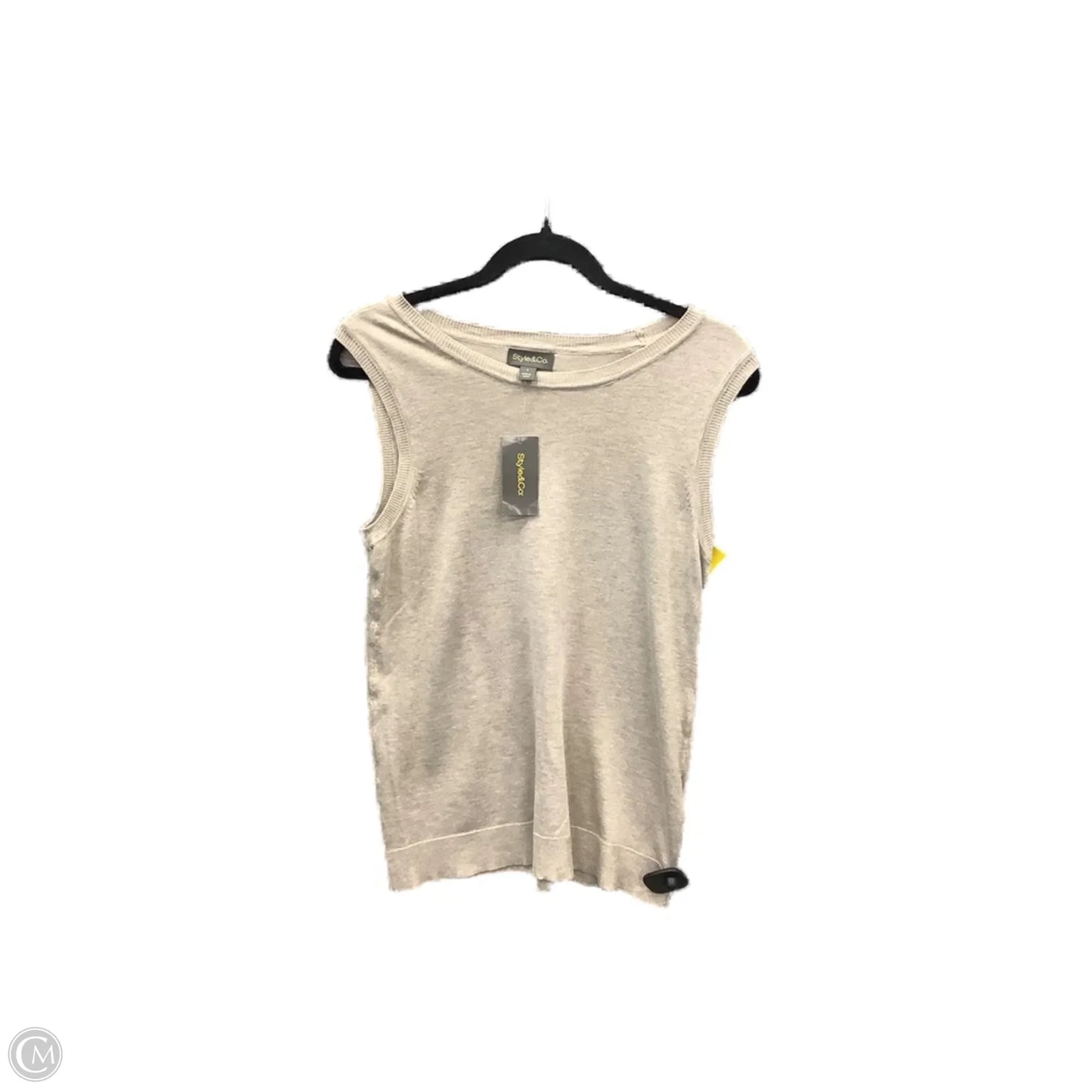 Vest Sweater By Style And Company In Grey, Size: S