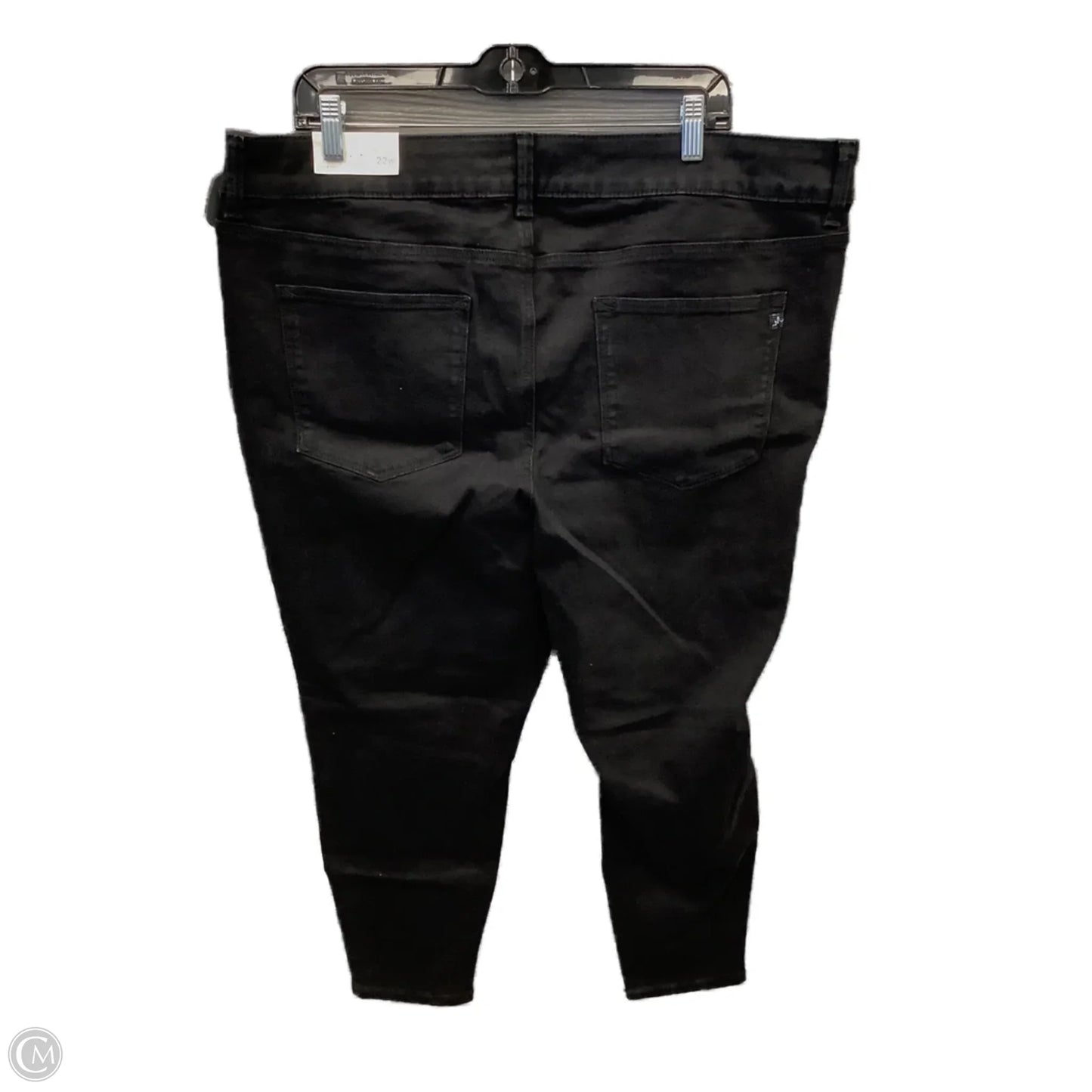 Jeans Skinny By Maurices In Black Denim, Size: 22