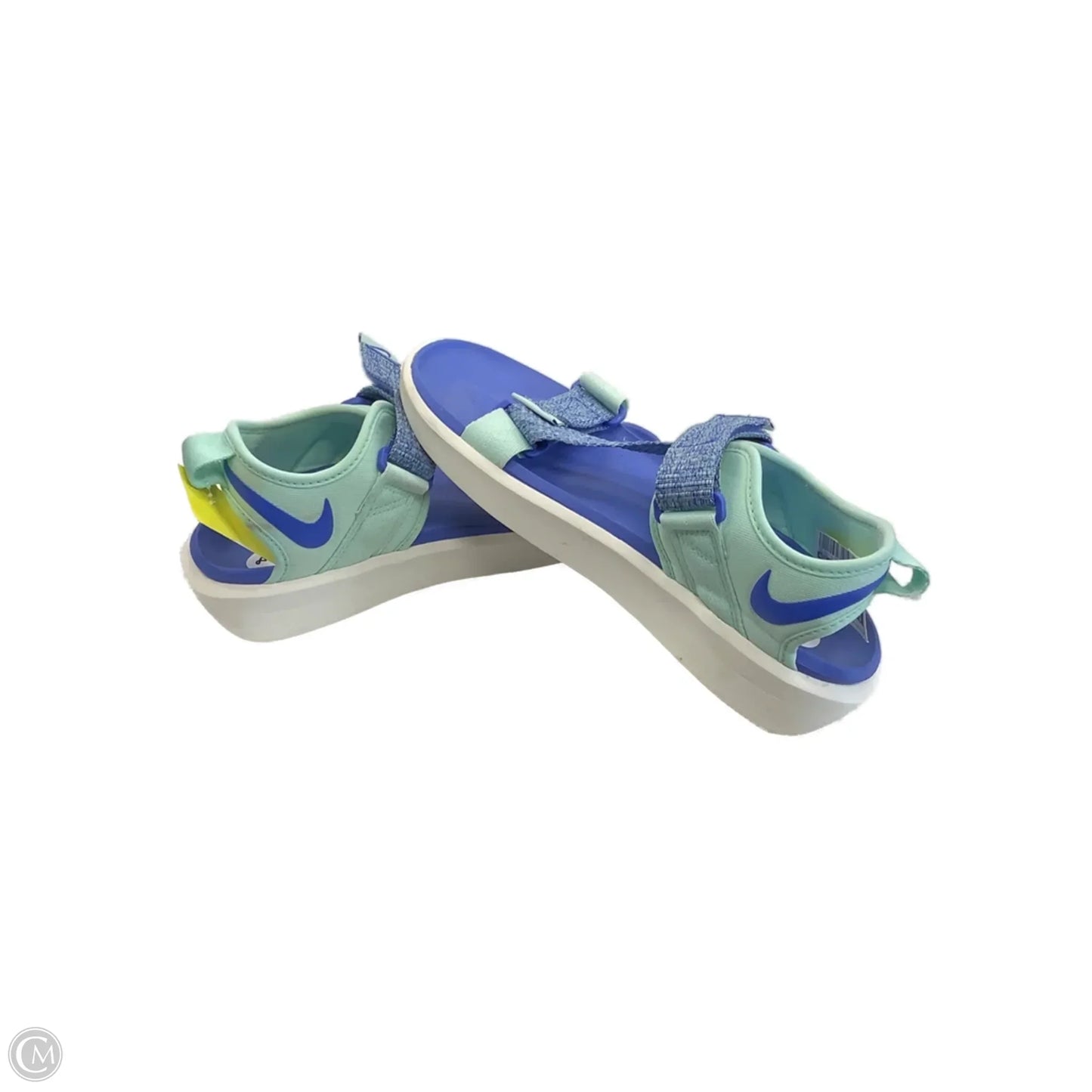 Sandals Flats By Nike In Blue, Size: 8