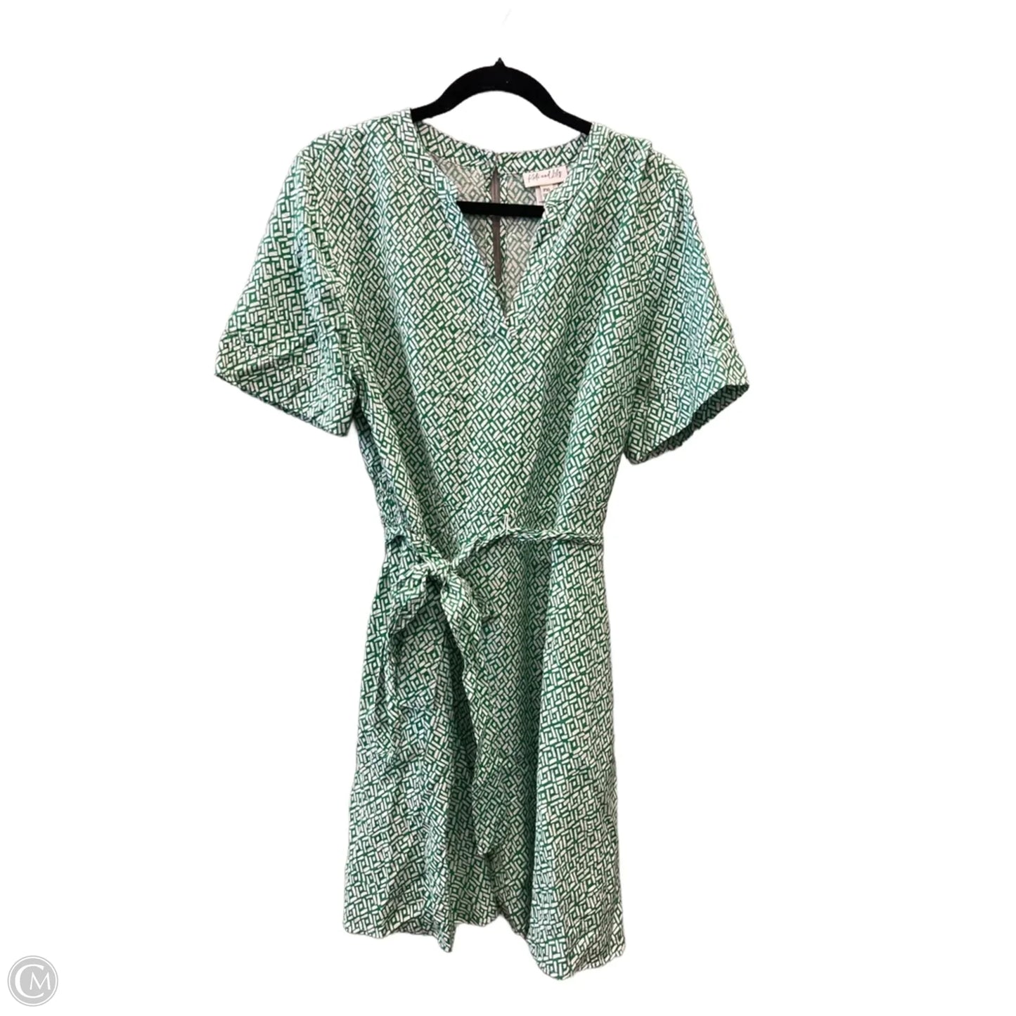 Dress Casual Midi By Kate And Lily In Green & White, Size: Xlp