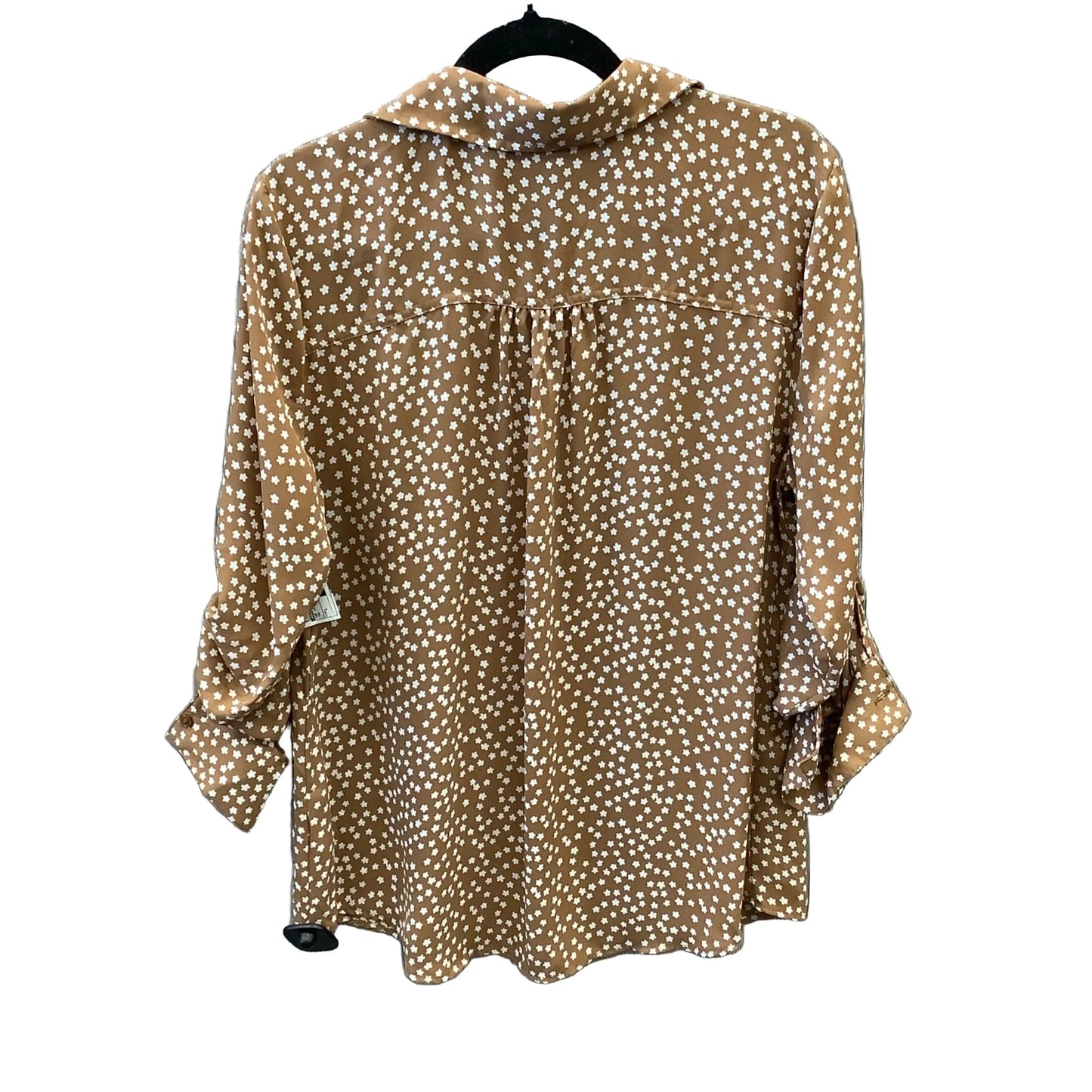 Top Long Sleeve By Maurices In Tan, Size: L