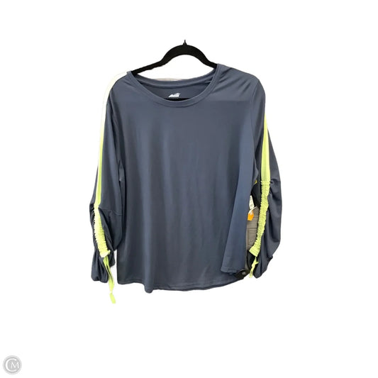 Athletic Top Long Sleeve Crewneck By Avia In Grey, Size: Xl