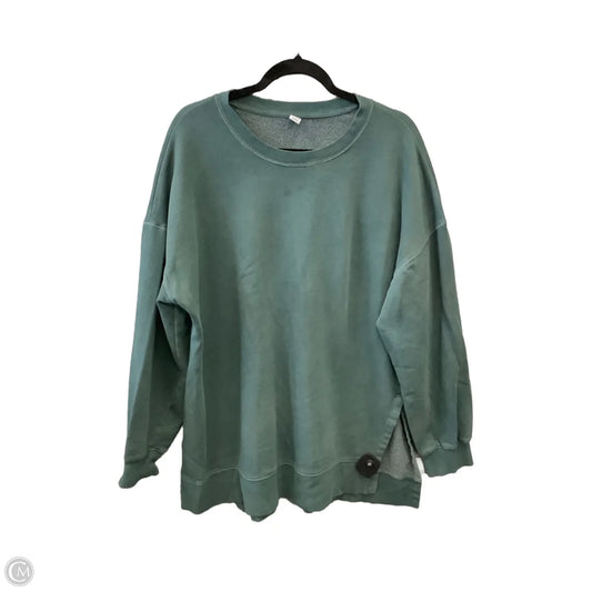 Sweatshirt Crewneck By Old Navy In Green, Size: L