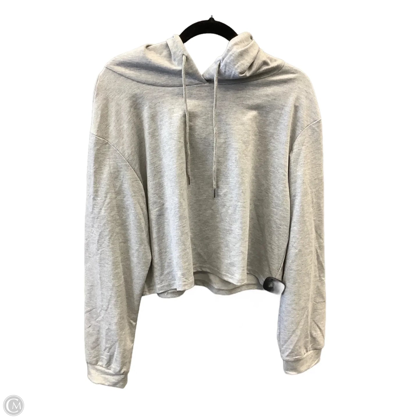 Sweatshirt Hoodie By Clothes Mentor In Grey, Size: Xl