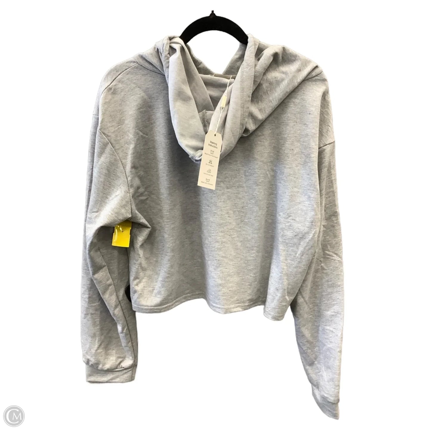 Sweatshirt Hoodie By Clothes Mentor In Grey, Size: Xl