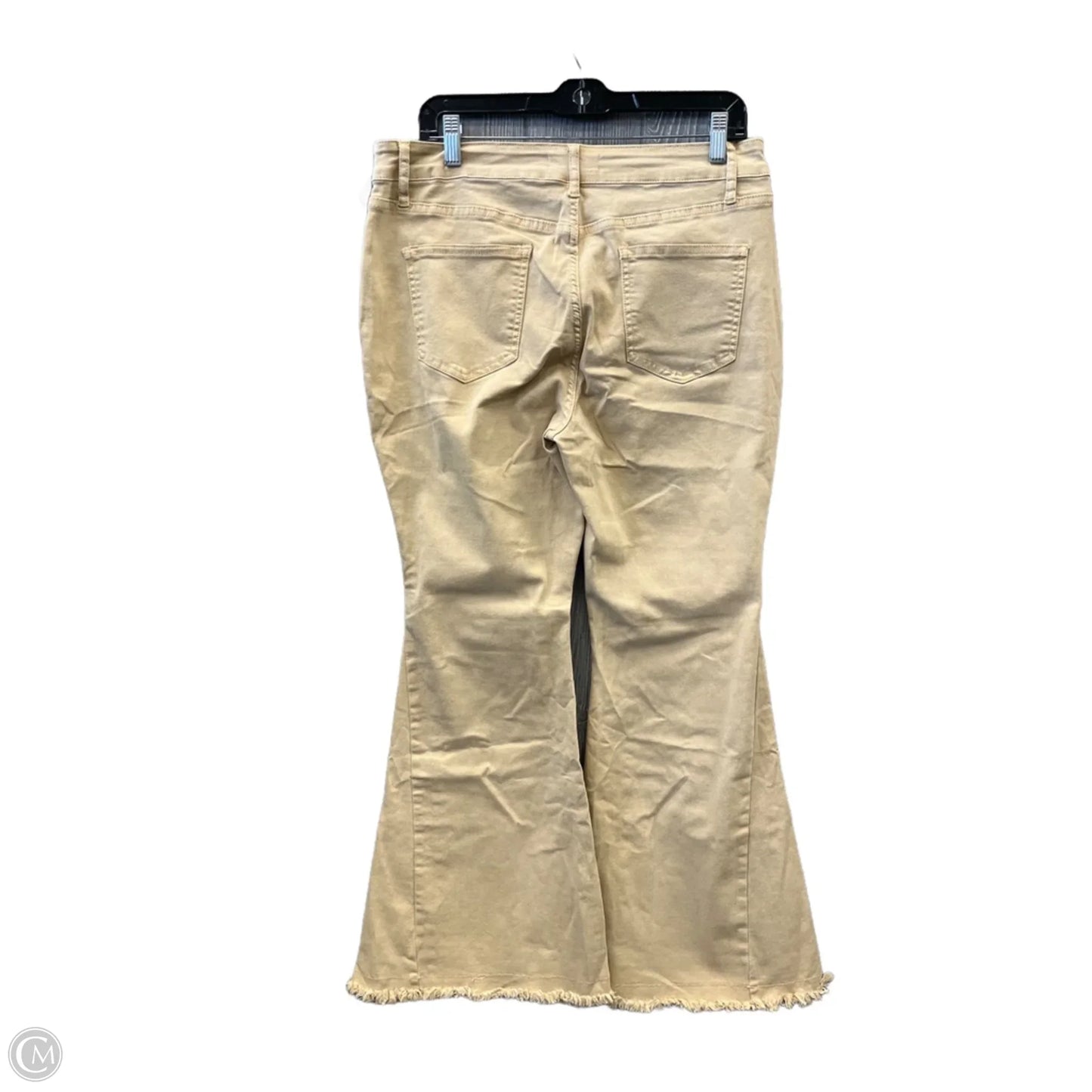Pants Wide Leg By Clothes Mentor In Tan, Size: 14