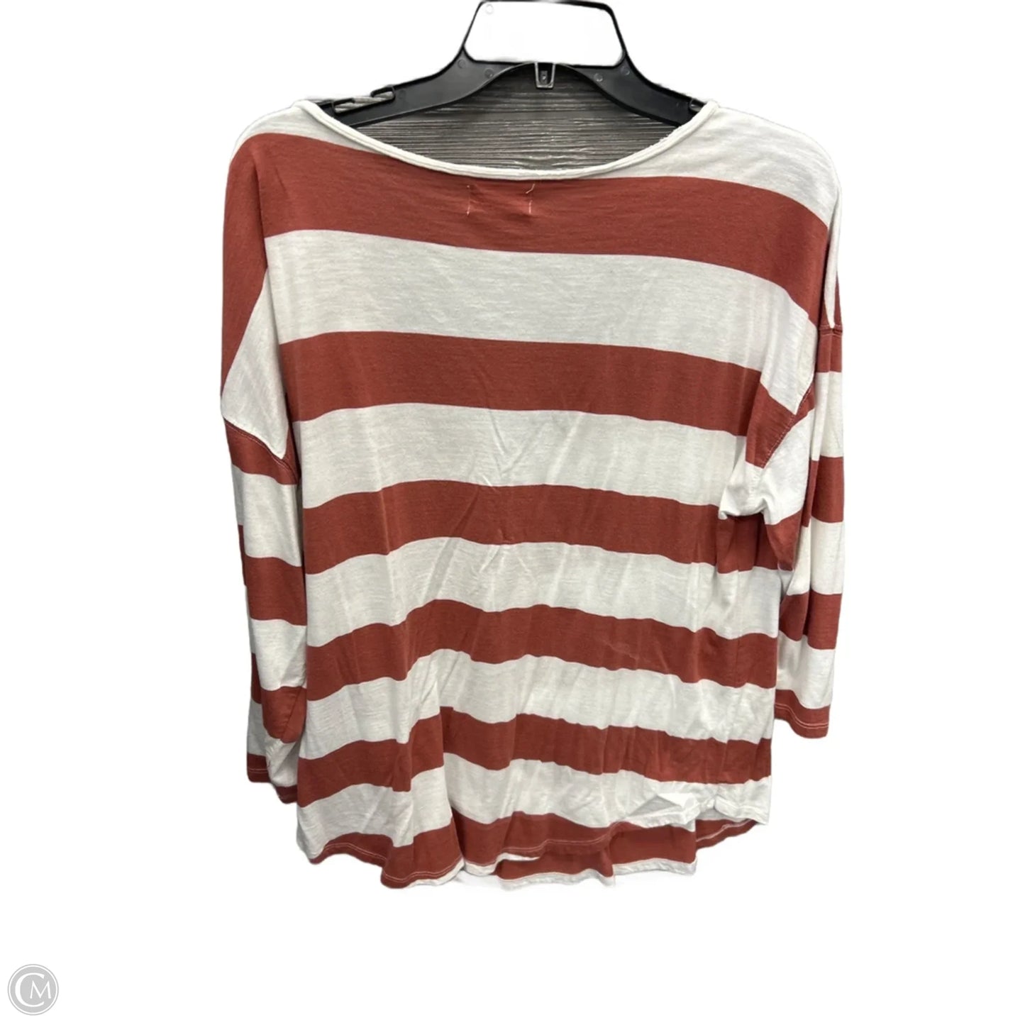 Top 3/4 Sleeve By Maurices In Striped Pattern, Size: Xxl