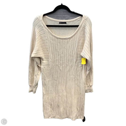 Dress Sweater By Prettygarden In Cream, Size: Xl