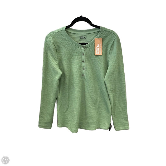 Top Long Sleeve Basic By Eddie Bauer In Green, Size: L