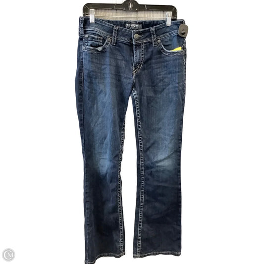 Jeans Boot Cut By Silver In Blue Denim, Size: 10