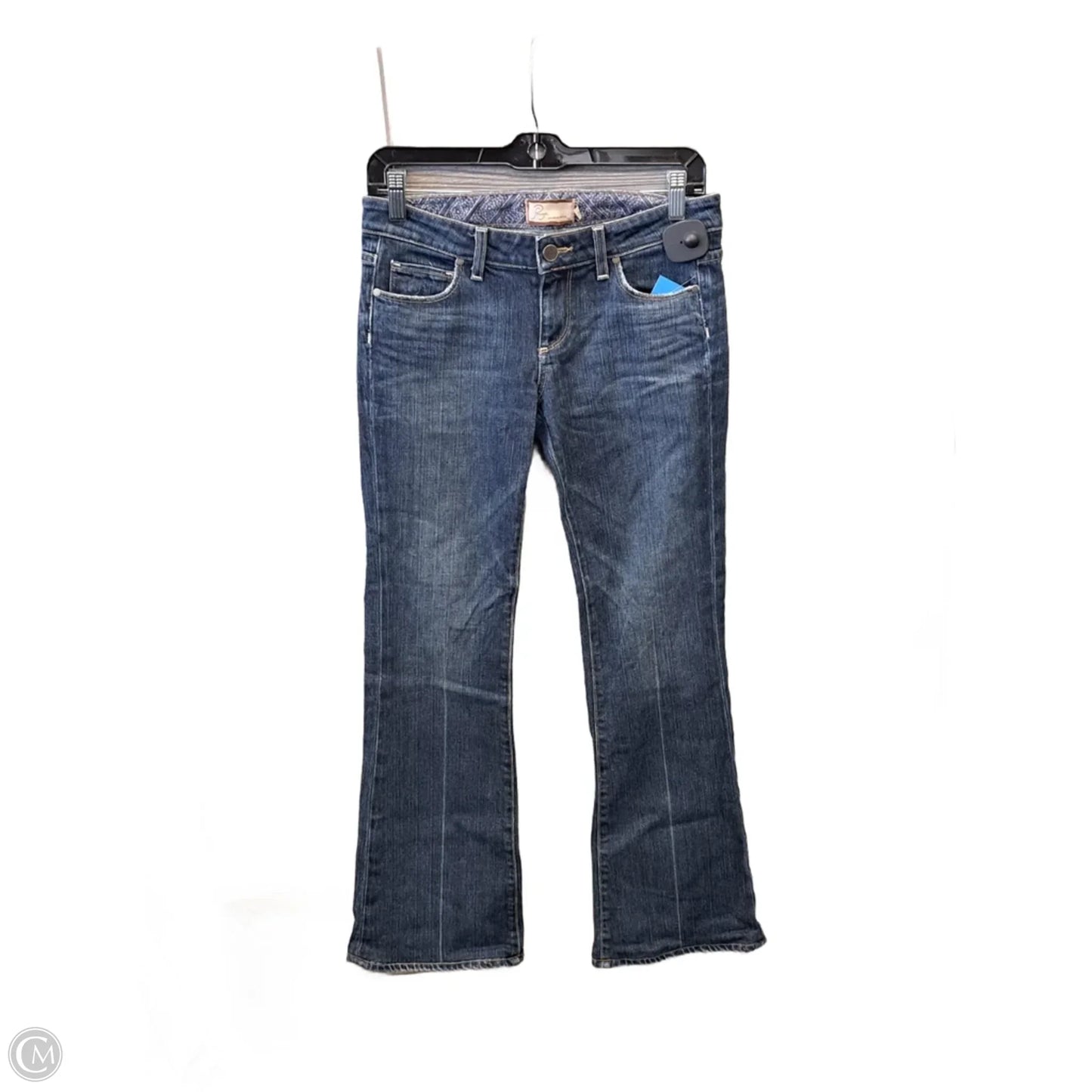 Jeans Flared By Paige In Blue Denim, Size: 4