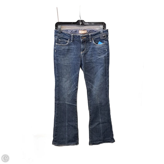 Jeans Flared By Paige In Blue Denim, Size: 4