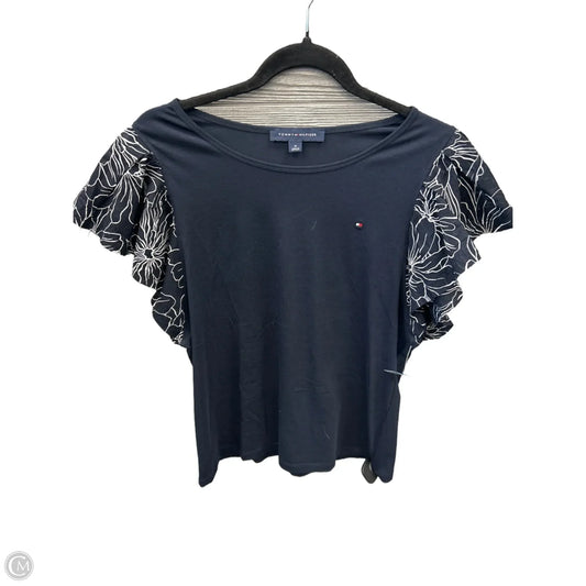 Top Short Sleeve By Tommy Hilfiger In Blue, Size: M