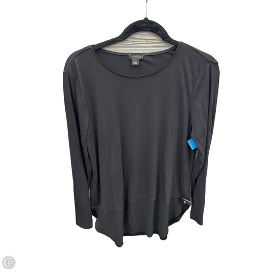 Top Long Sleeve Basic By Ann Taylor In Black, Size: M