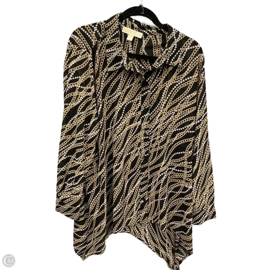 Top Long Sleeve By Michael By Michael Kors In Black, Size: 2x