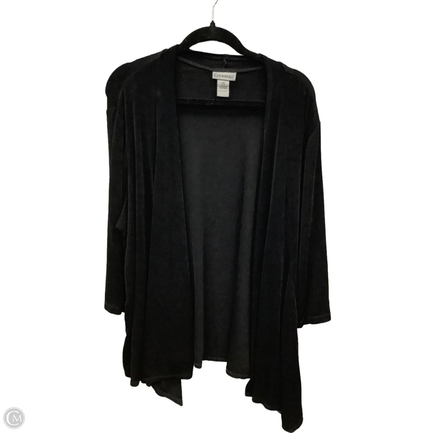 Cardigan By Catherines In Black, Size: 2x