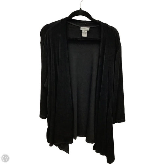 Cardigan By Catherines In Black, Size: 2x