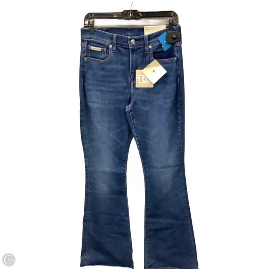 Jeans Flared By Calvin Klein In Blue Denim, Size: 6