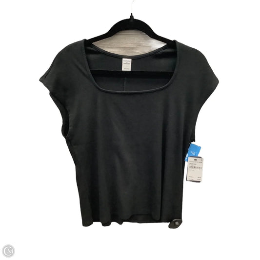 Top Short Sleeve By Melrose And Market In Black, Size: L
