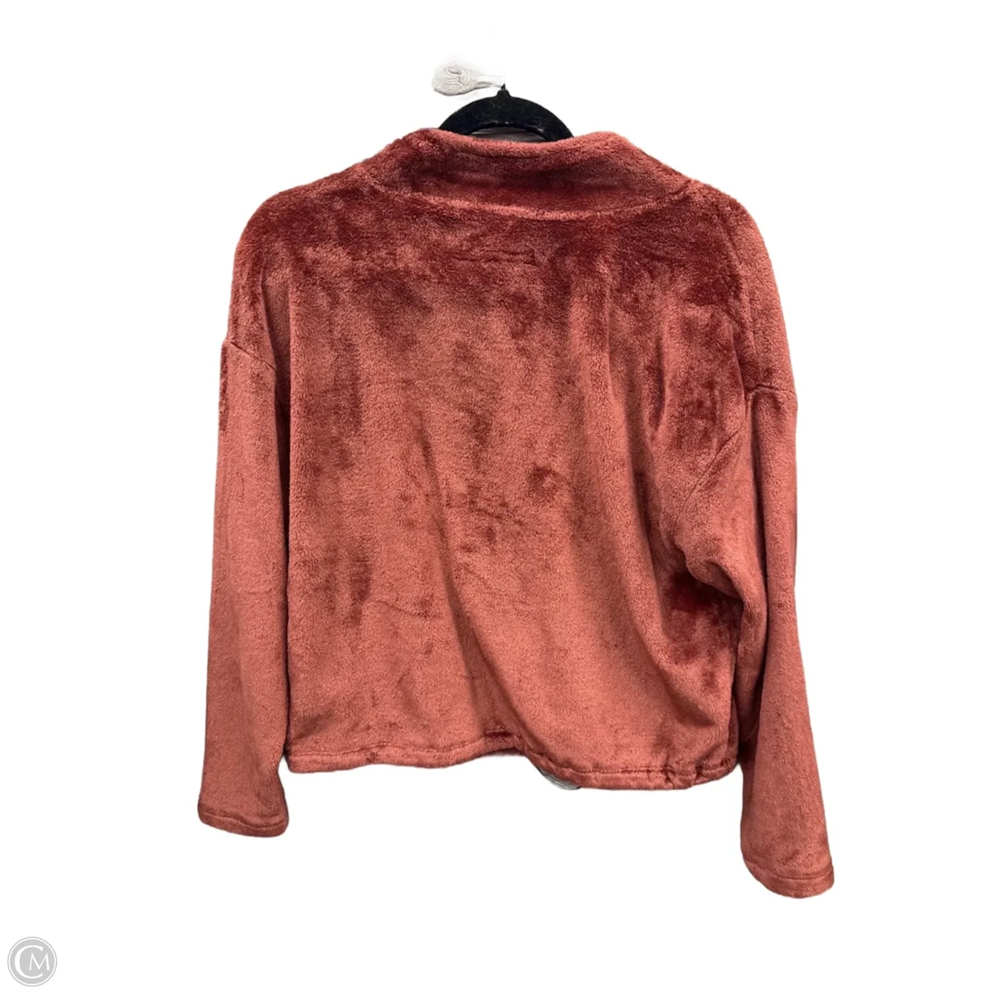 Jacket Faux Fur & Sherpa By Clothes Mentor In Orange, Size: L