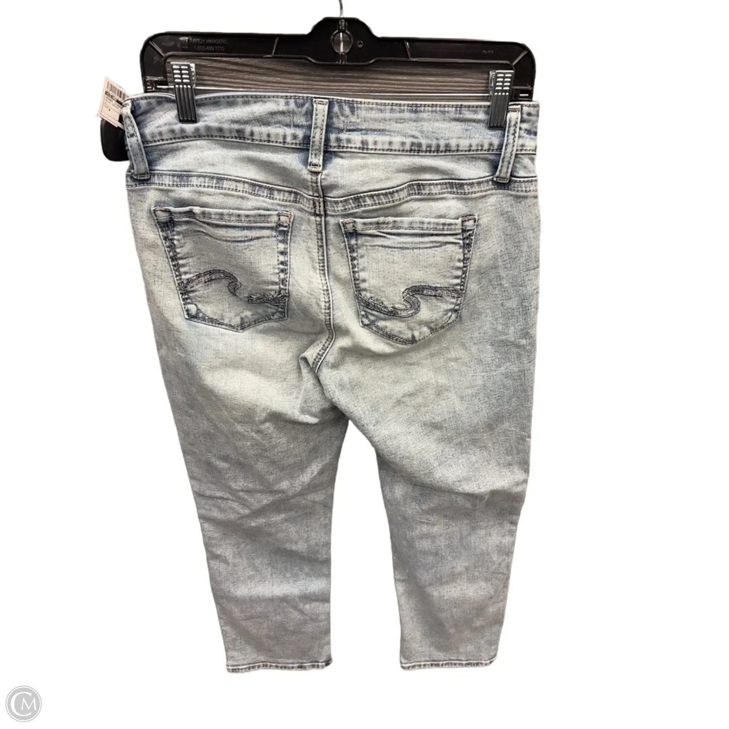 Jeans Straight By Silver In Blue Denim, Size: 4