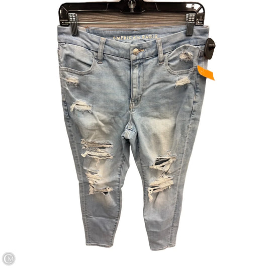 Jeans Jeggings By American Eagle In Blue Denim, Size: 8p