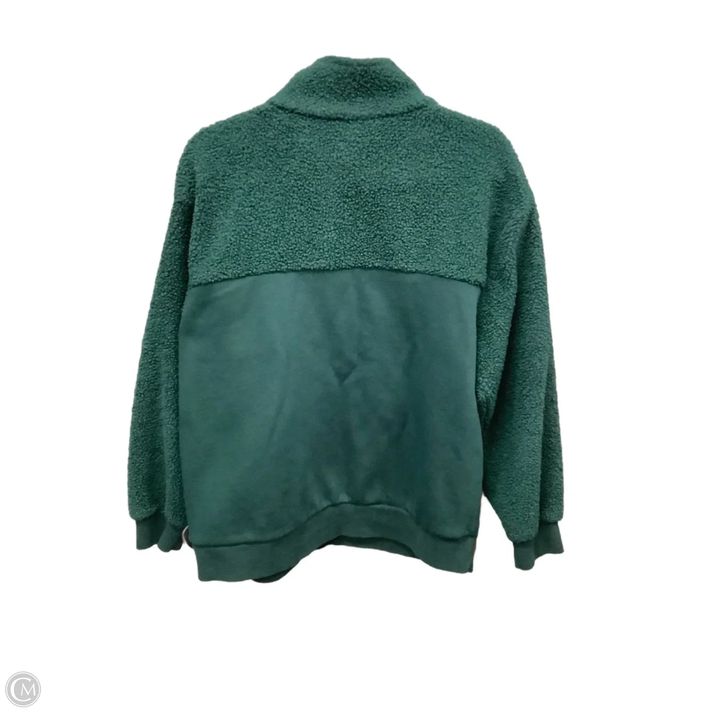 Sweatshirt Collar By Time And Tru In Green, Size: L