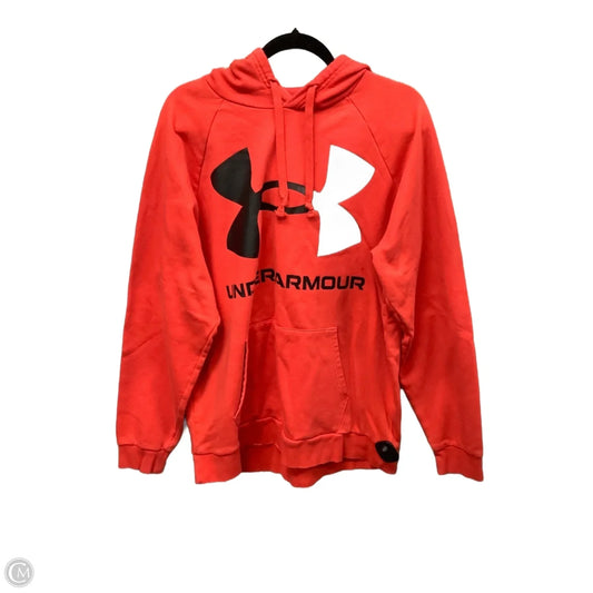 Sweatshirt Hoodie By Under Armour In Red, Size: Xl