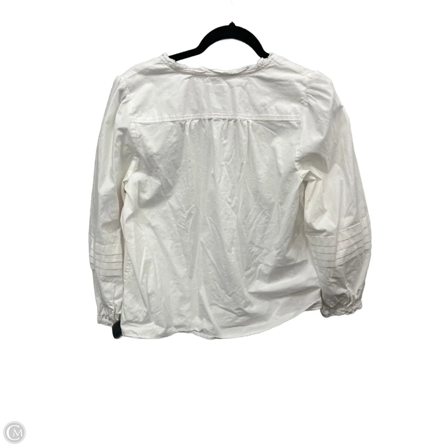 Top Long Sleeve By J. Crew In White, Size: L