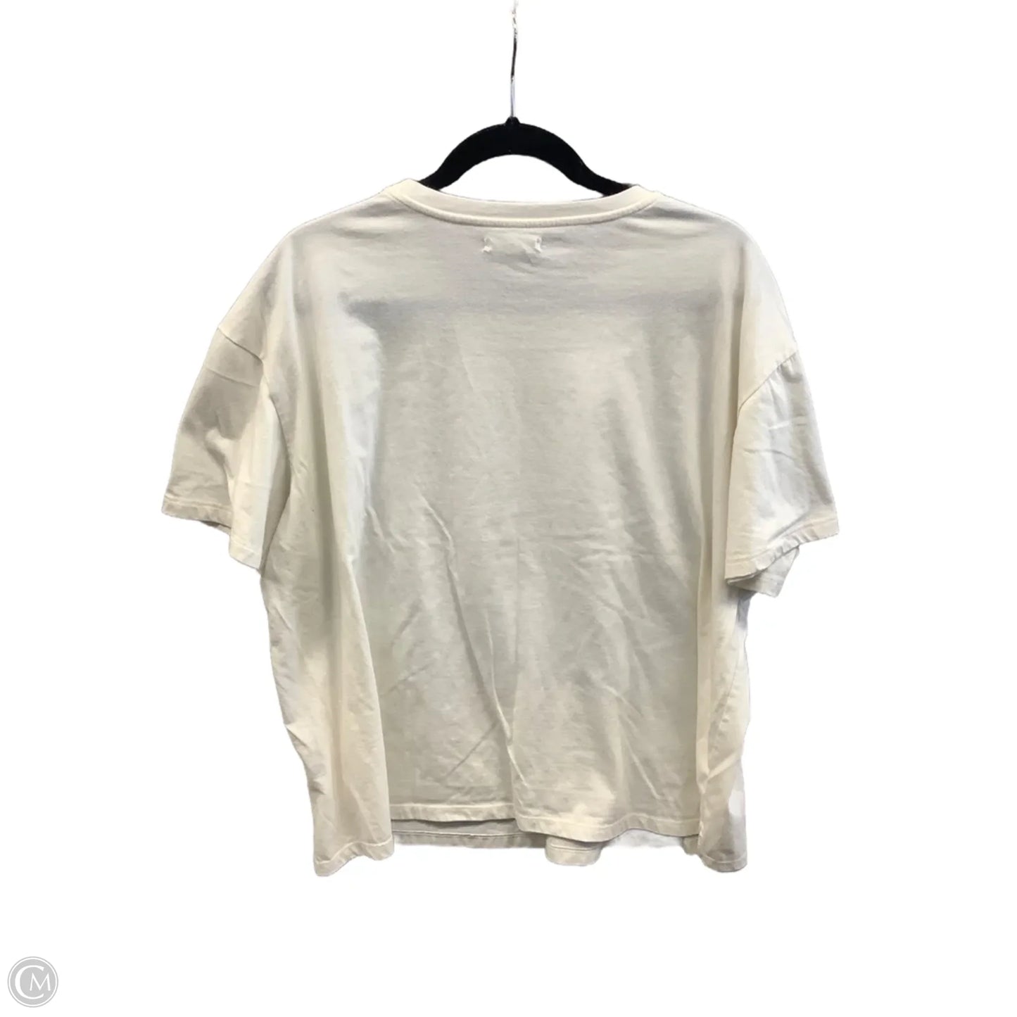 Top Short Sleeve By Maurices In Cream, Size: 1x