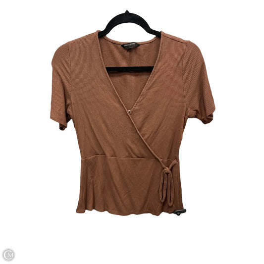 Top Long Sleeve By Banana Republic In Brown, Size: M
