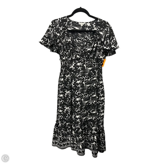 Dress Casual Midi By Max Studio In Black & White, Size: M