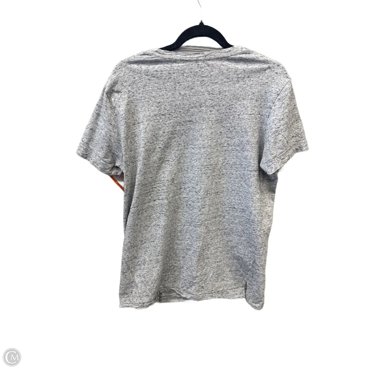 Top Short Sleeve By Pink In Grey, Size: S