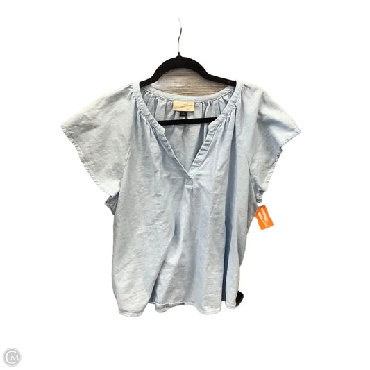 Top Short Sleeve By Universal Thread In Blue, Size: Xl