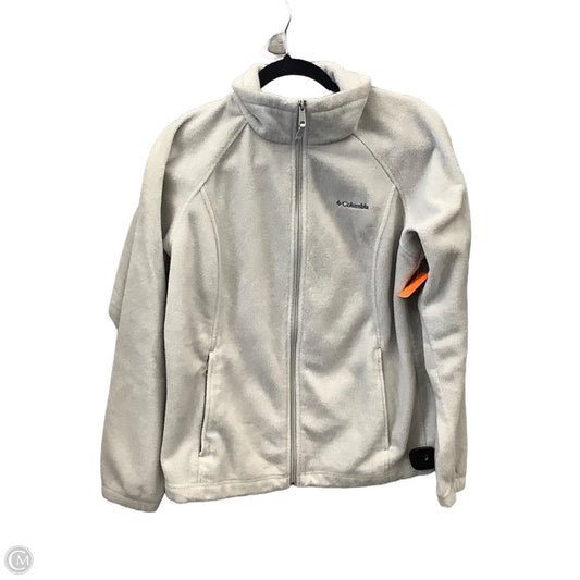 Jacket Fleece By Columbia In Grey, Size: L