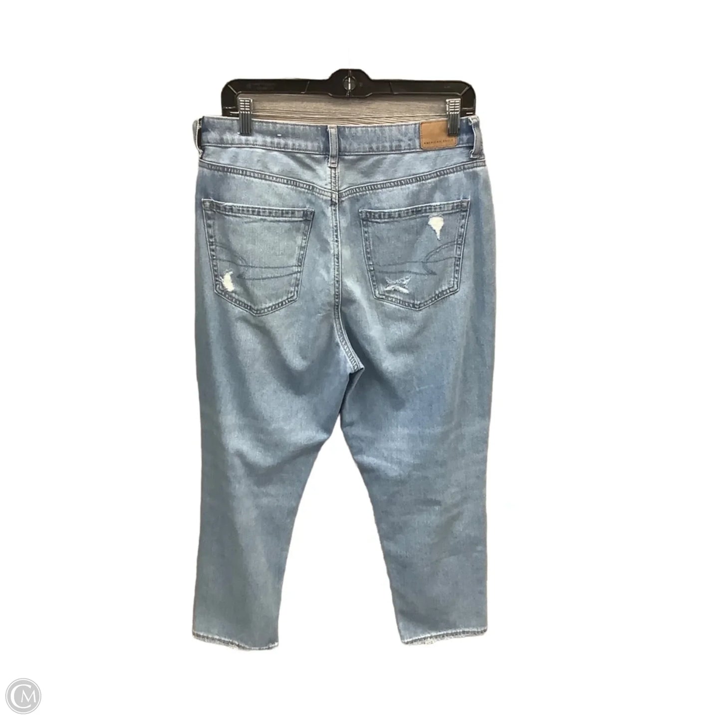 Jeans Cropped By American Eagle In Blue Denim, Size: 10p