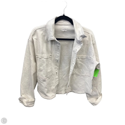 Jacket Denim By Z Supply In White Denim, Size: M