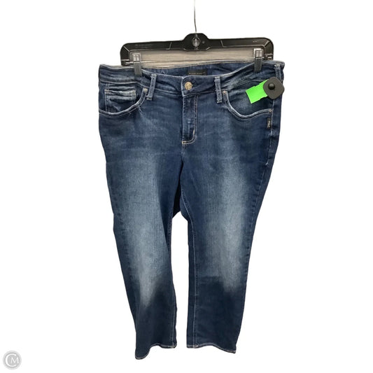 Jeans Straight By Silver In Blue Denim, Size: 16