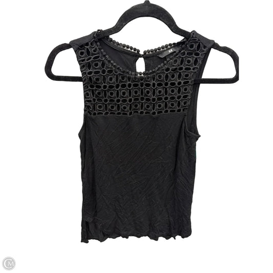Top Sleeveless By H&m In Black, Size: Xs