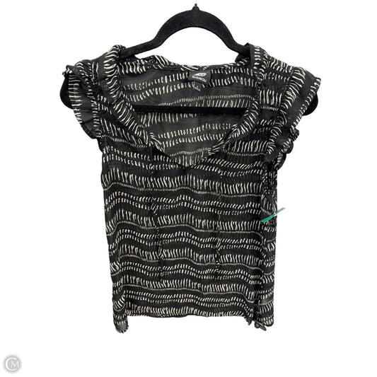 Top Sleeveless By Bobeau In Black & Cream, Size: S