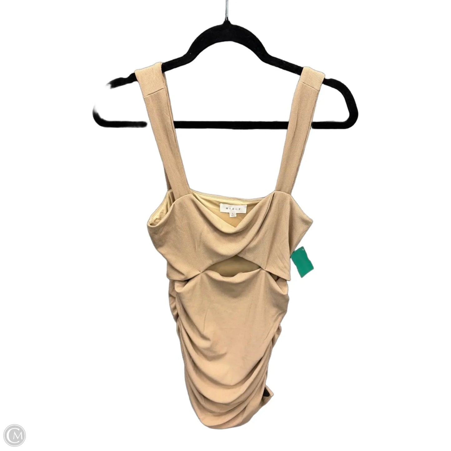 Dress Casual Midi By Mable In Beige, Size: L