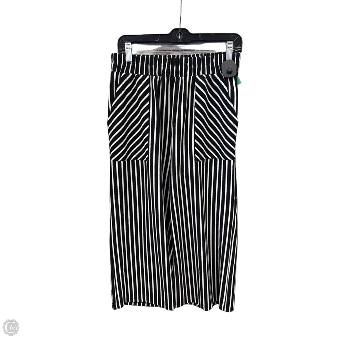 Pants Wide Leg By Clothes Mentor In Striped Pattern, Size: L