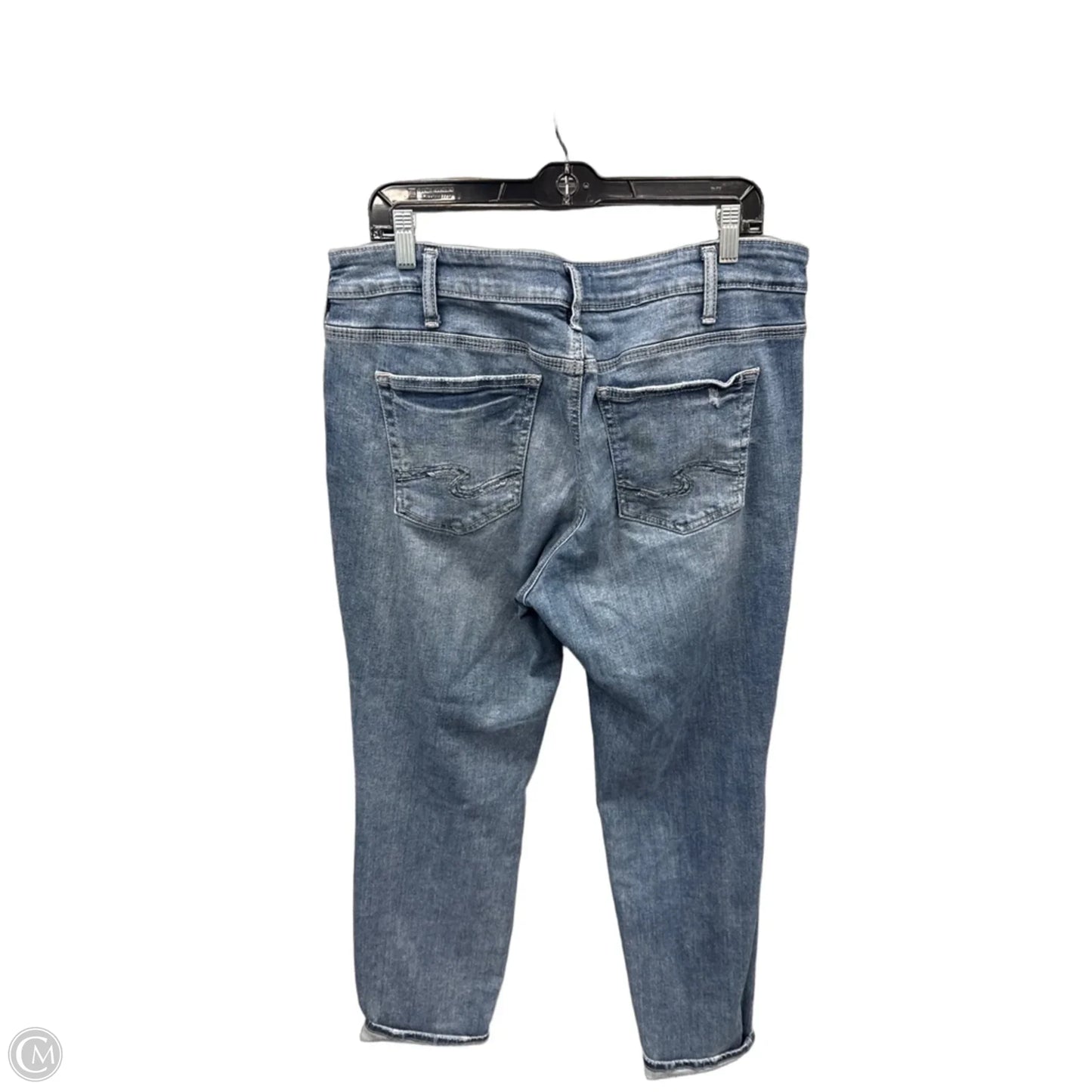 Jeans Straight By Silver In Blue Denim, Size: 16